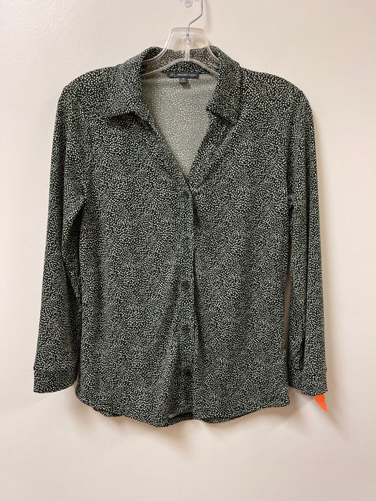 Blouse Long Sleeve By Adrianna Papell In Green, Size: Xs