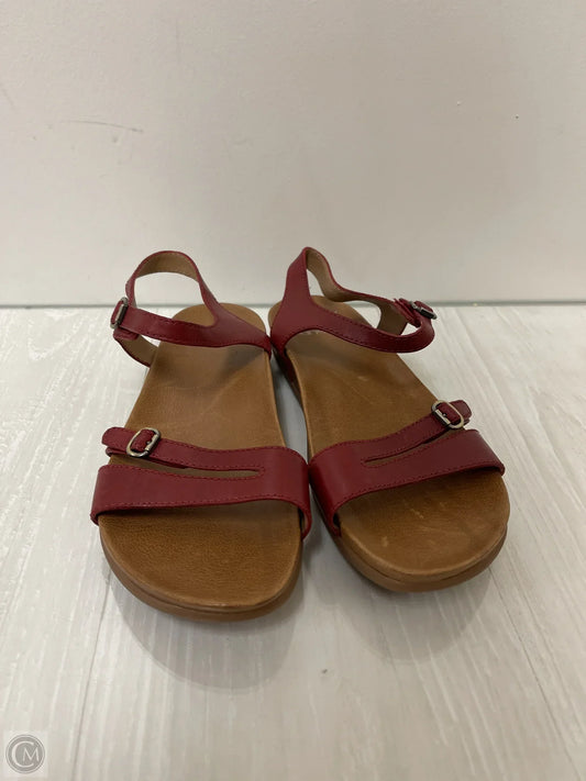 Sandals Flats By Dansko In Red, Size: 6.5