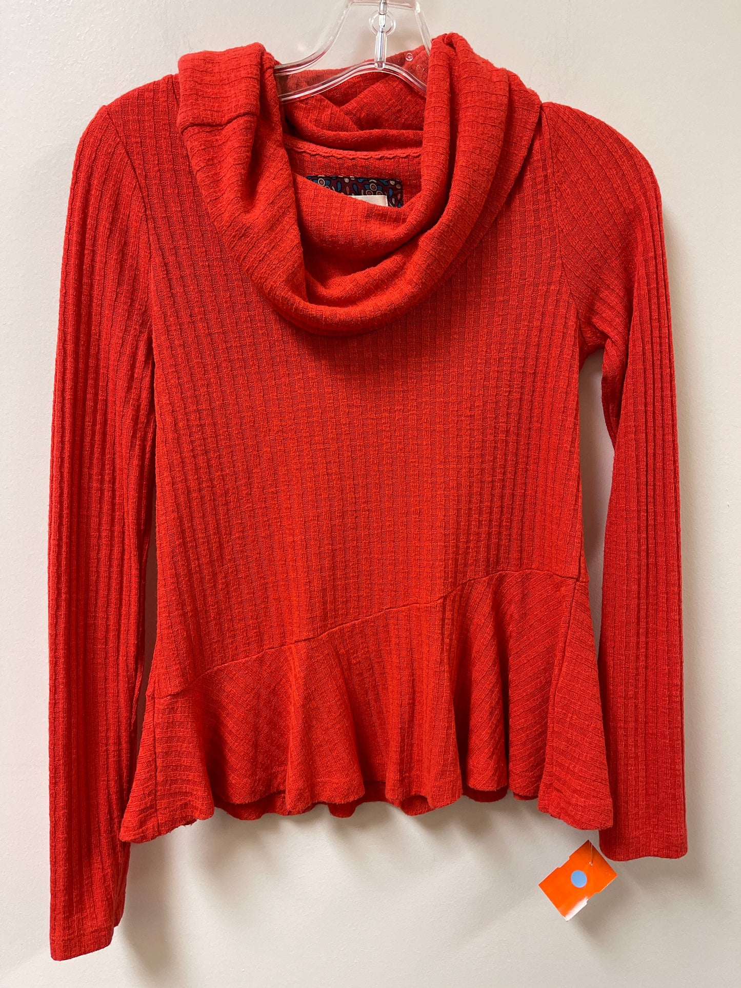 Top Long Sleeve By Maeve In Orange, Size: Xs