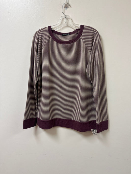 Top Long Sleeve By Staccato In Striped Pattern, Size: M