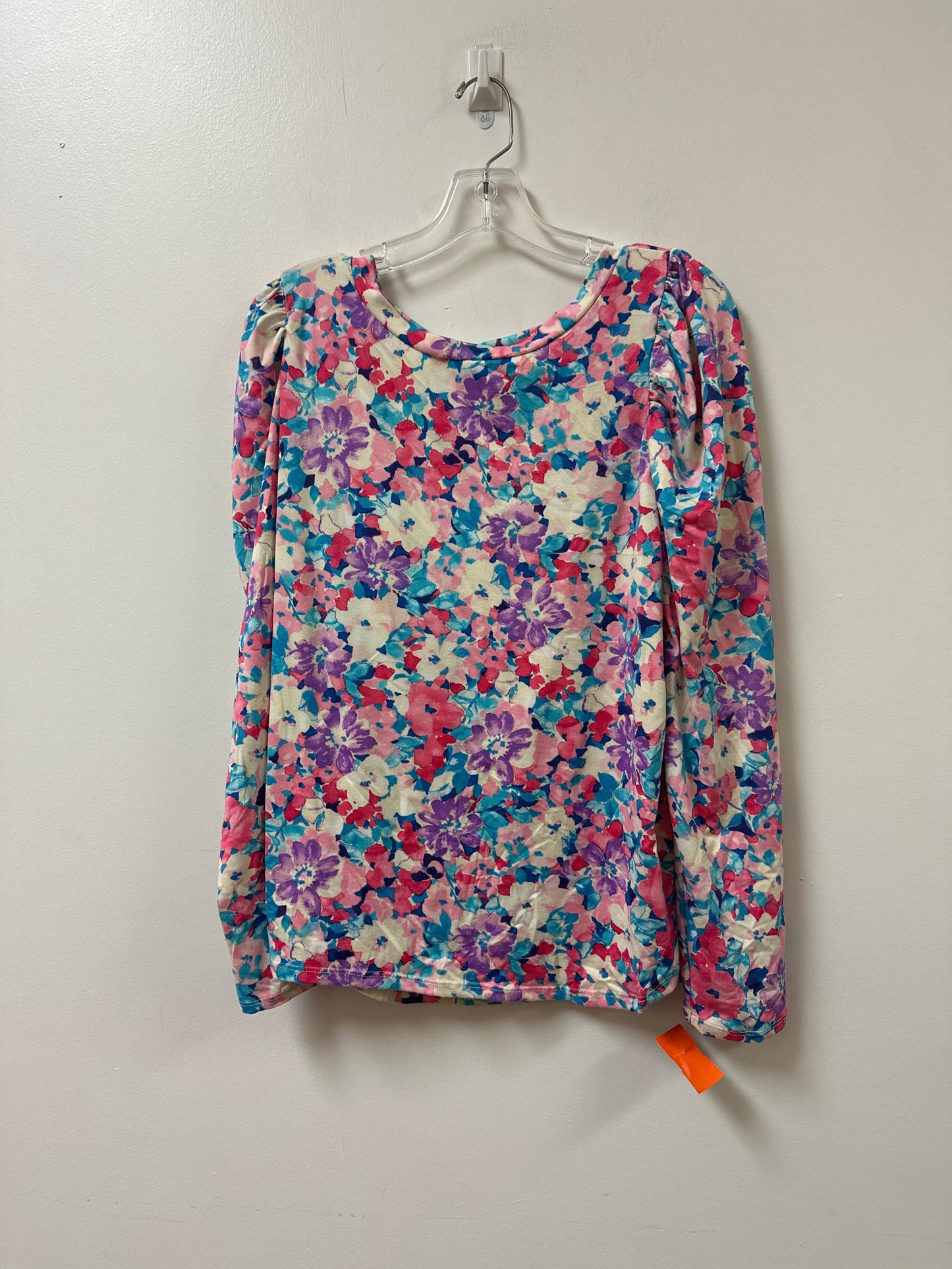 Top Long Sleeve By Bibi In Floral Print, Size: S