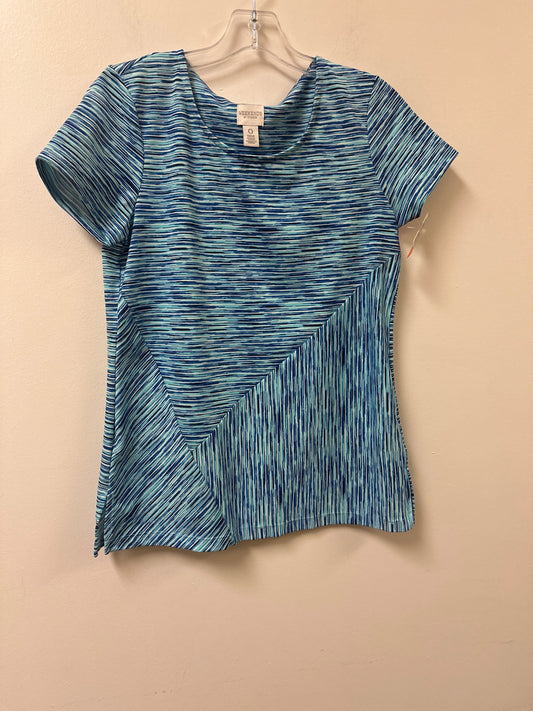 Top Short Sleeve By Chicos In Blue, Size: S