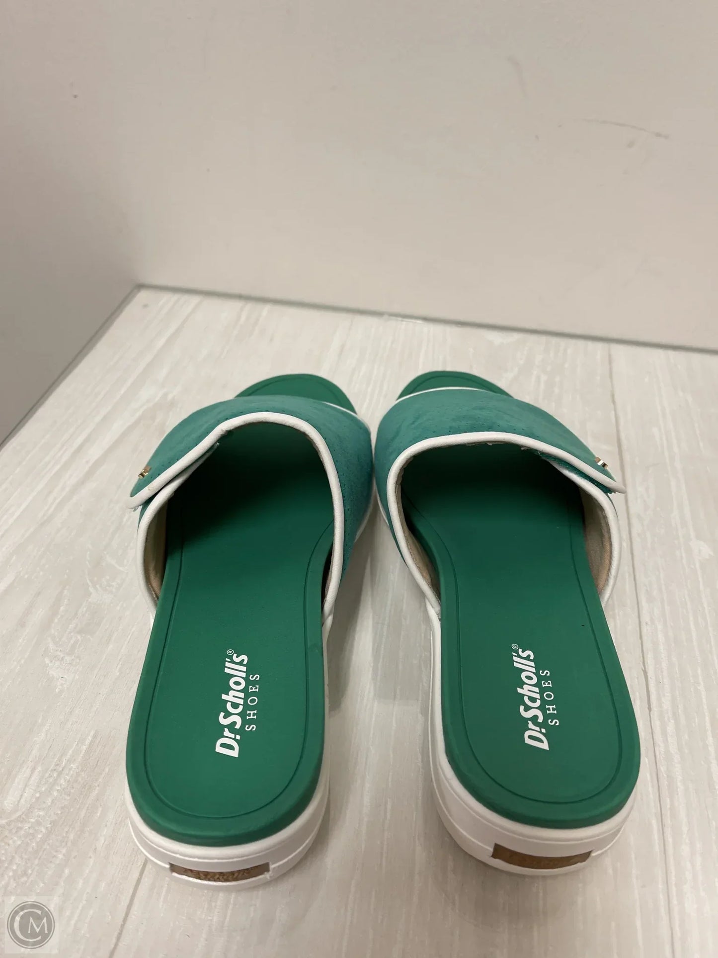 Sandals Flats By Dr Scholls In Green, Size: 8