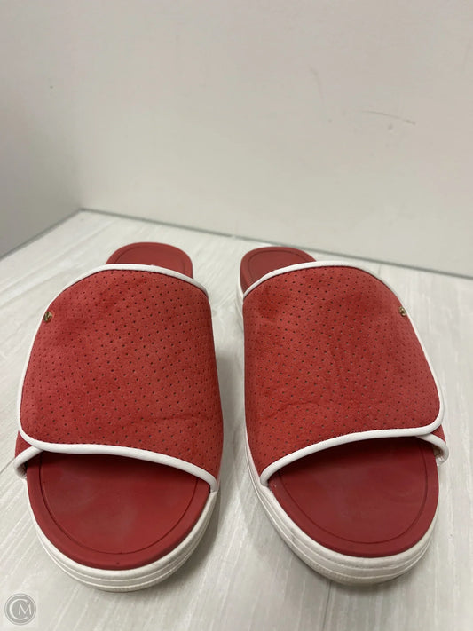 Sandals Flats By Dr Scholls In Red, Size: 8