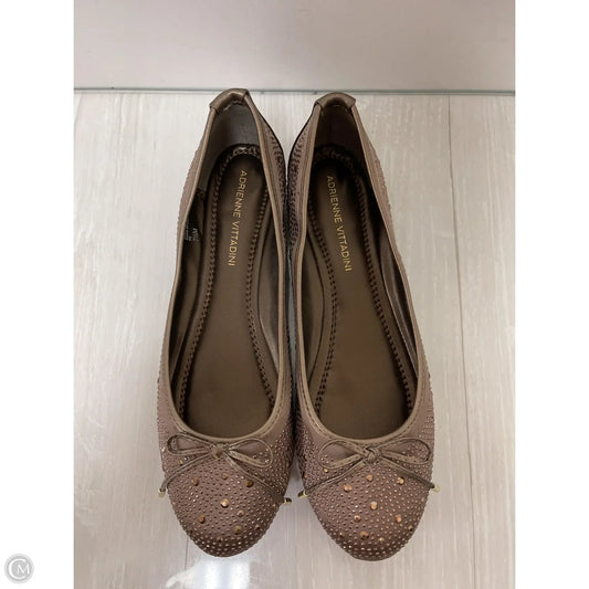 Shoes Flats By Adrienne Vittadini In Brown, Size: 7.5