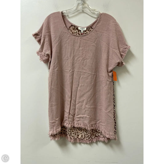 Top Short Sleeve By Umgee In Pink, Size: S