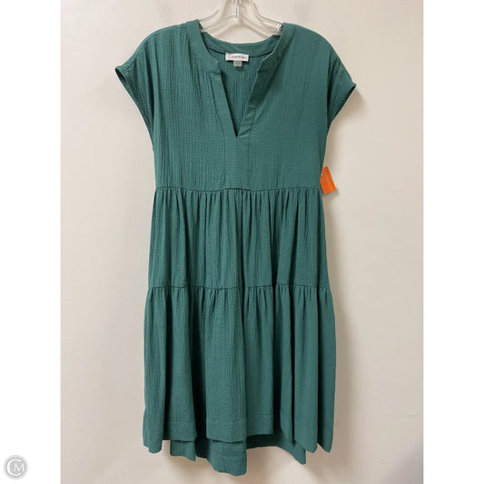 Dress Casual Short By Calvin Klein In Green, Size: M