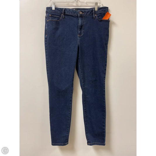 Jeans Skinny By Simply Vera In Blue Denim, Size: 14