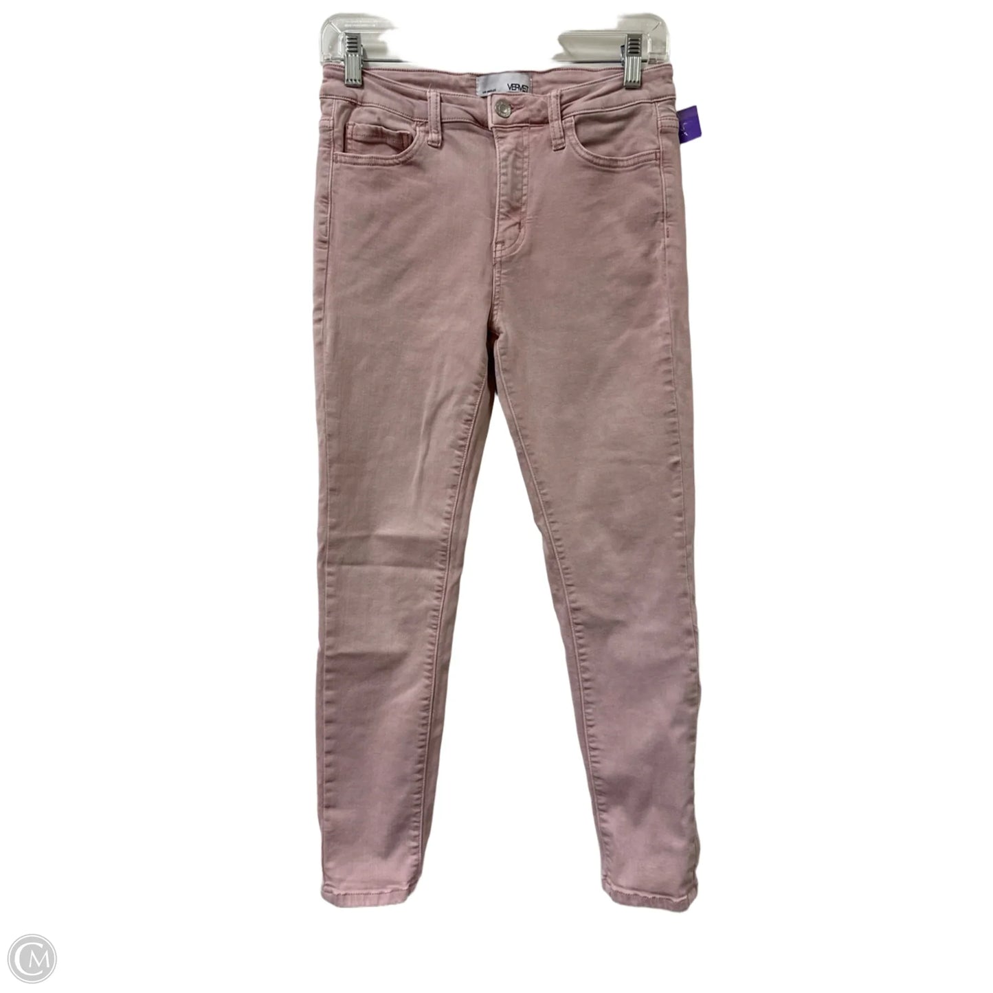Jeans Skinny By Vervet In Pink Denim, Size: 4