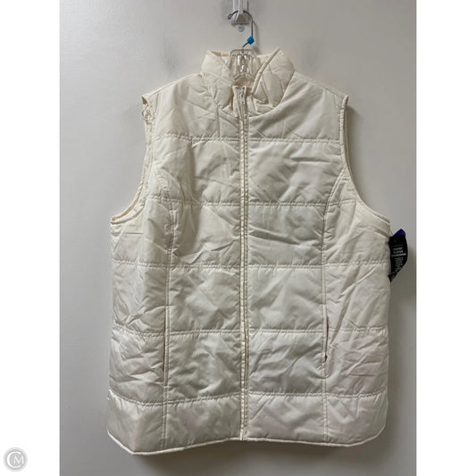 Vest Puffer & Quilted By Woman Within In Cream, Size: 2x