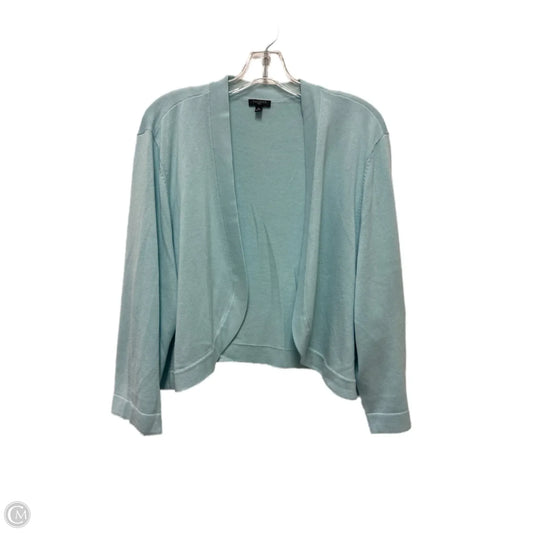 Sweater Cardigan By Talbots In Blue, Size: 3x