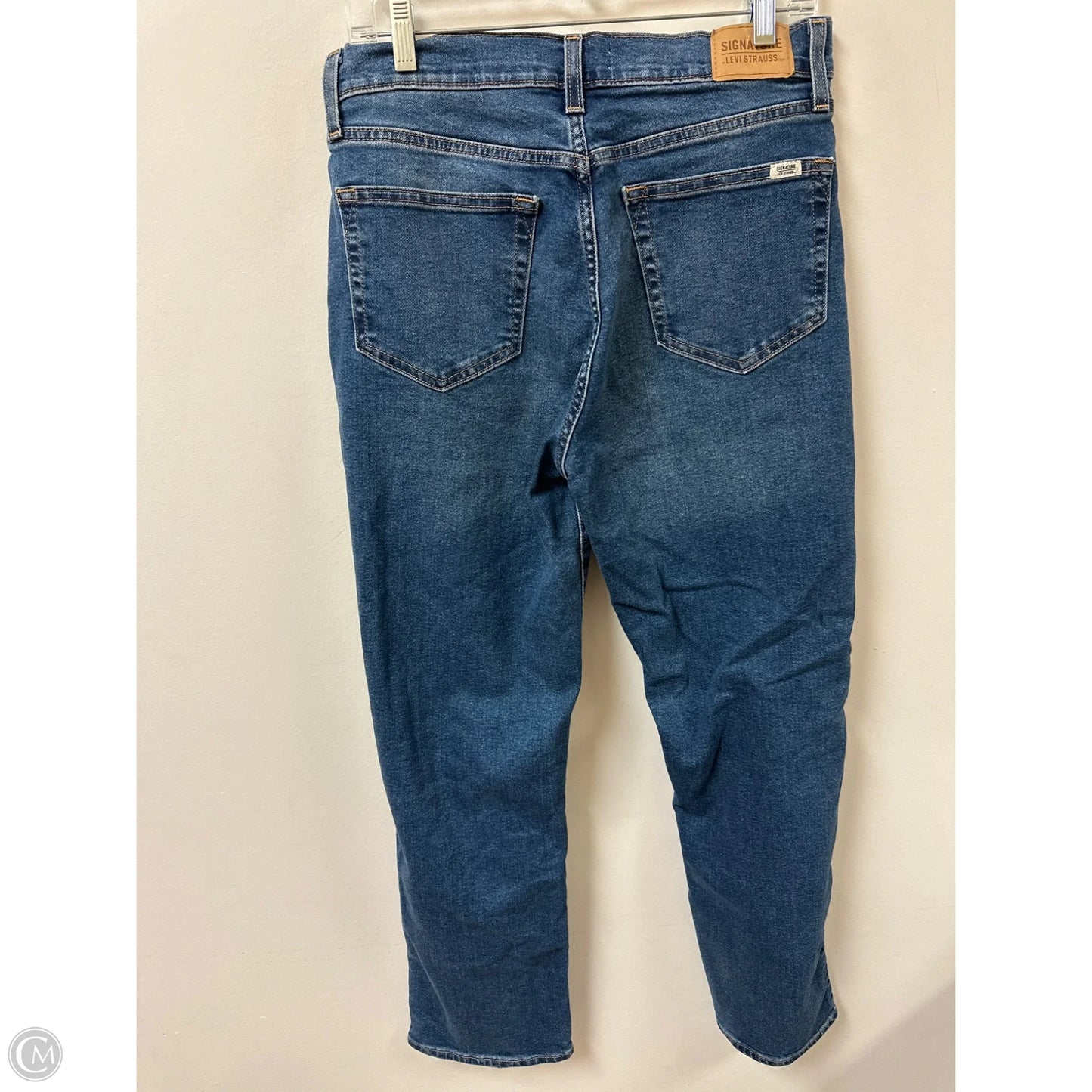 Jeans Straight By Levis In Blue Denim, Size: 8