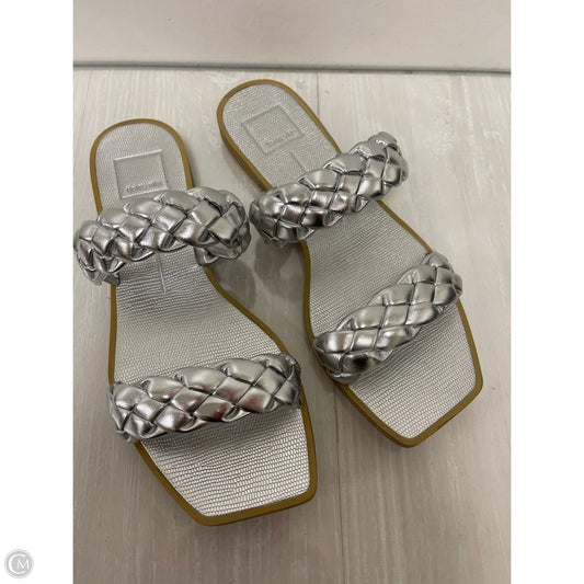 Sandals Flats By Dolce Vita In Silver, Size: 9