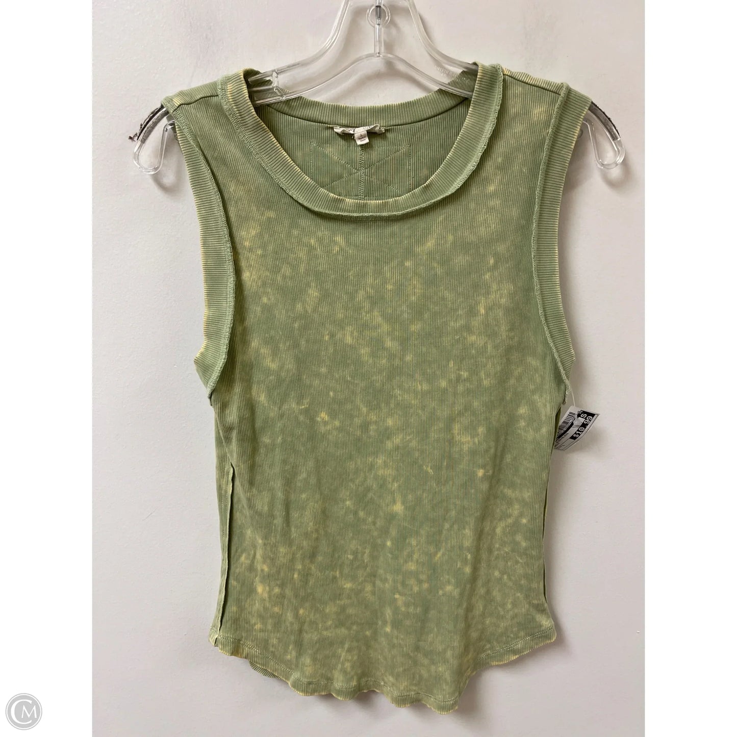 Top Sleeveless By Mystree In Green, Size: L