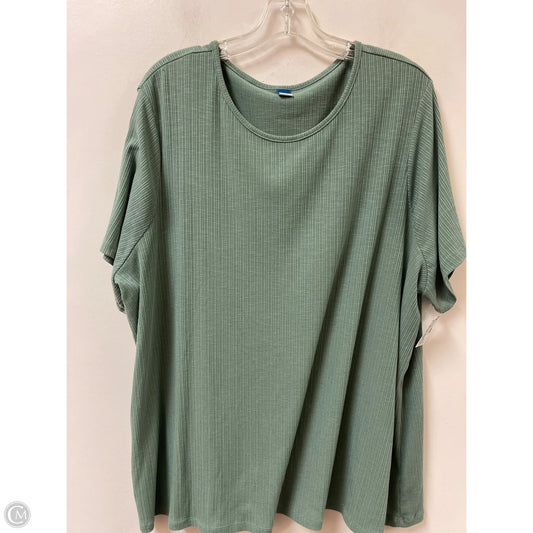 Top Short Sleeve By Old Navy In Green, Size: 1x