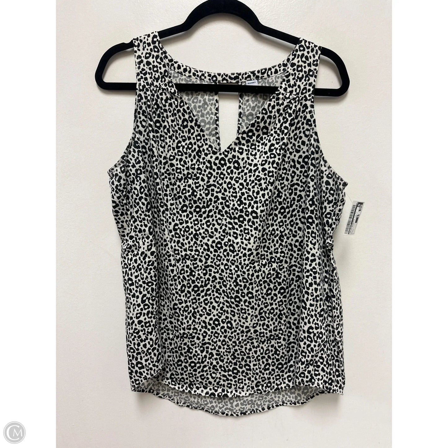 Top Sleeveless By Old Navy In Animal Print, Size: L