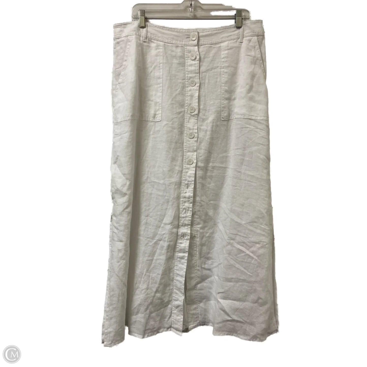 Skirt Maxi By Talbots In White, Size: 16