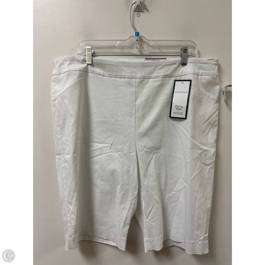 Shorts By Charter Club In White, Size: 18