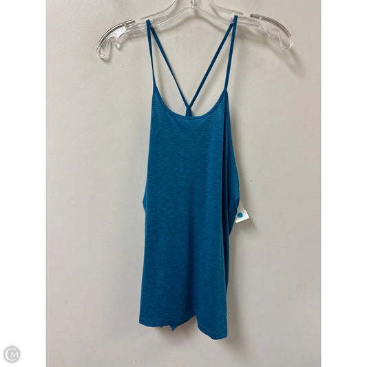 Athletic Tank Top By Asics In Blue, Size: L