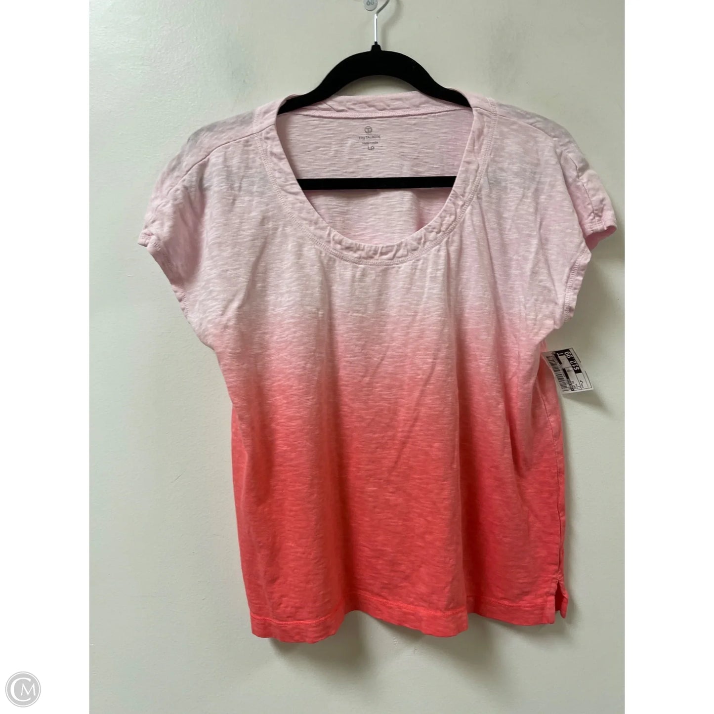Top Short Sleeve By Talbots In Pink, Size: Lp