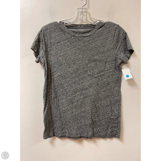 Top Short Sleeve By Madewell In Grey, Size: Xs