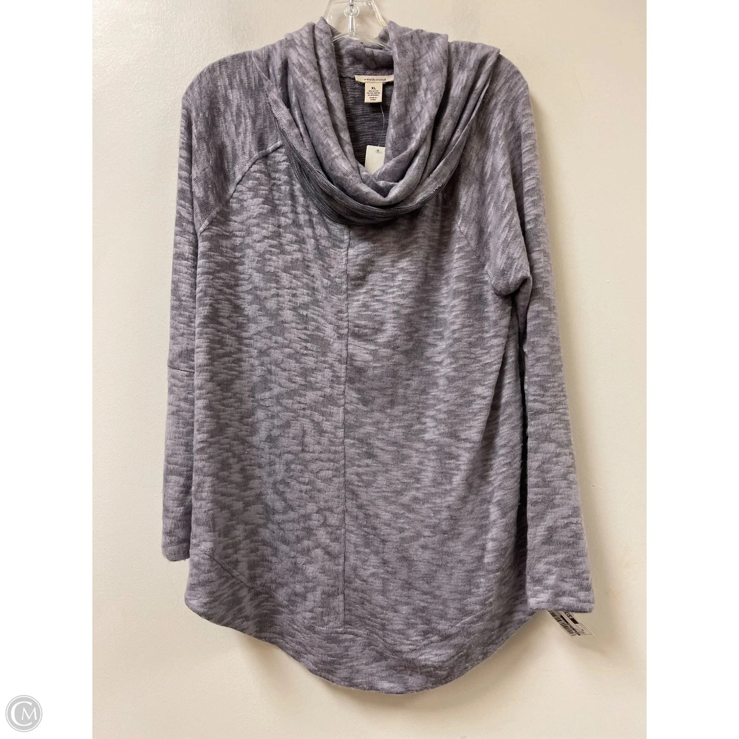 Top Long Sleeve By West Bound In Purple, Size: Xl