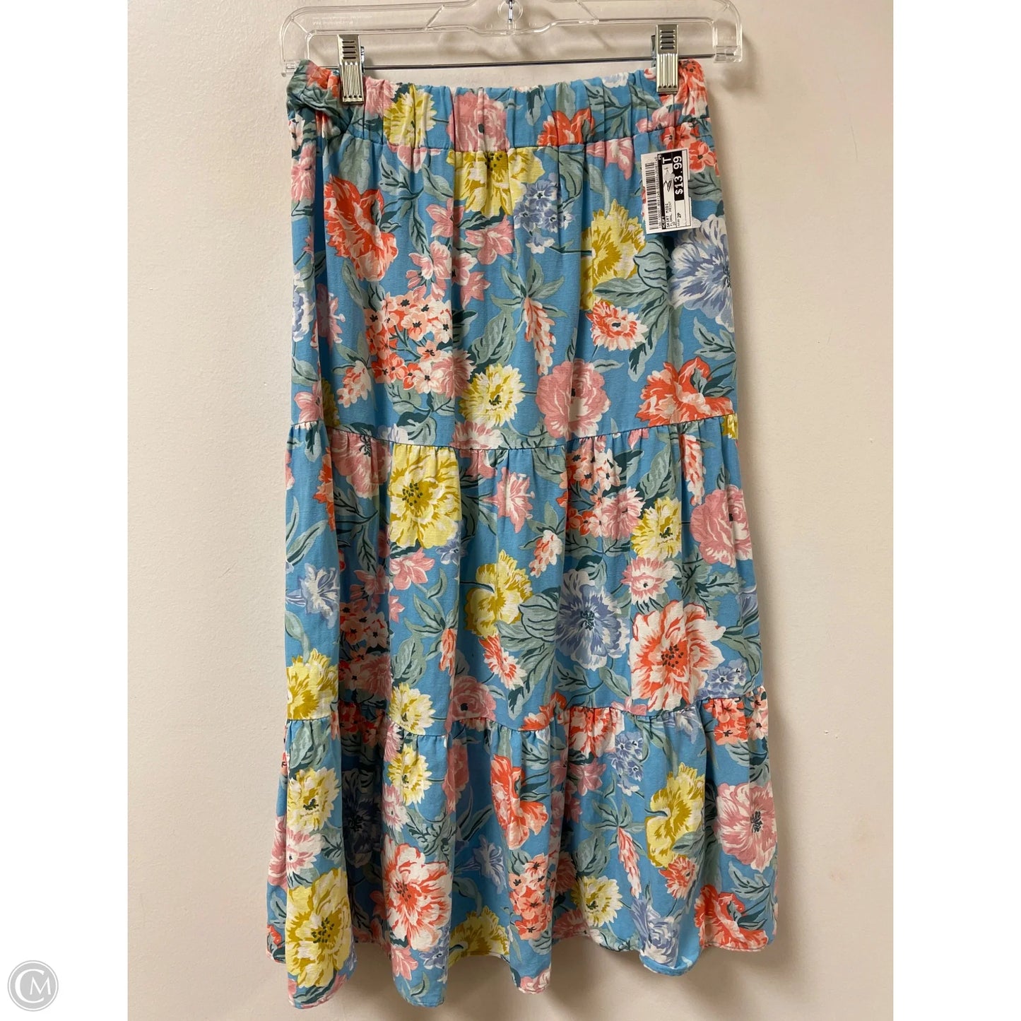 Skirt Midi By Loft In Floral Print, Size: 2p