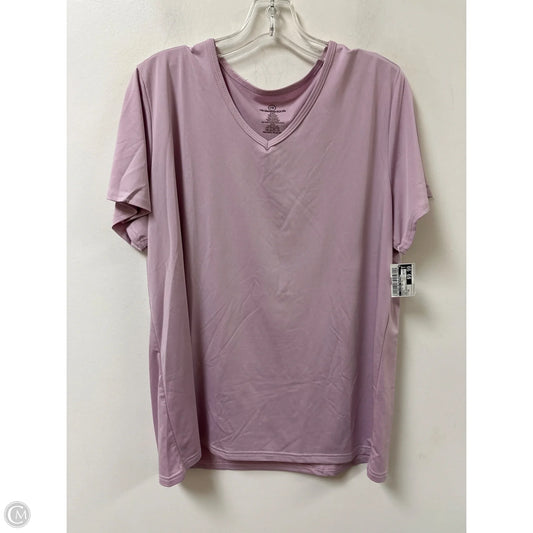 Athletic Top Short Sleeve By Clothes Mentor In Purple, Size: 2x