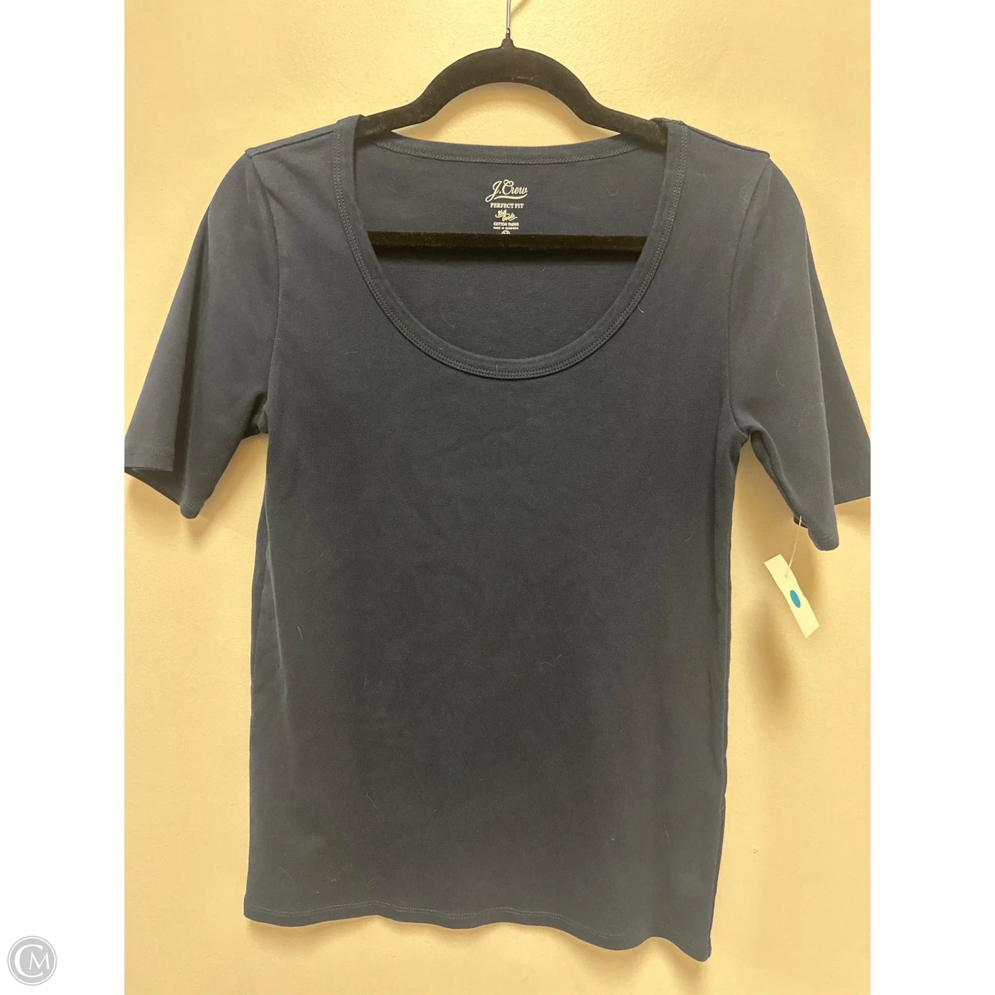 Top Short Sleeve By J. Crew In Navy, Size: M