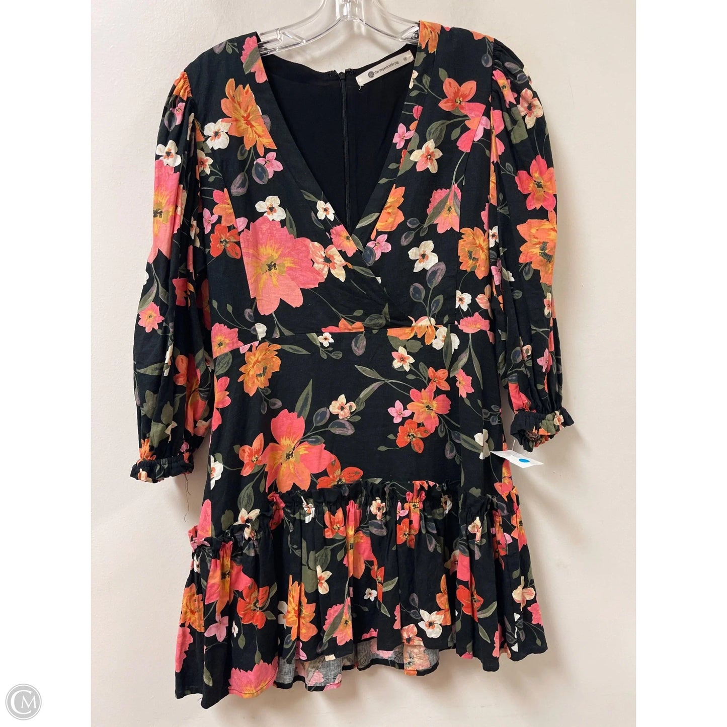 Dress Casual Short By Impeccable Pig In Floral Print, Size: M