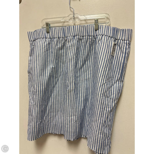 Skirt Mini & Short By J. Crew In Blue & White, Size: 22