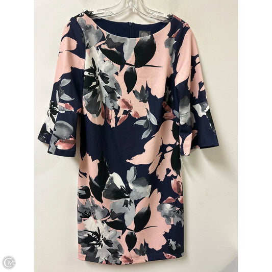 Dress Casual Short By Vince Camuto In Blue & Pink, Size: M