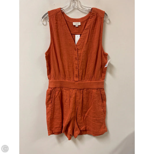 Romper By Loft In Orange, Size: M
