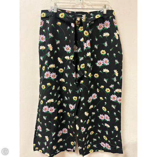 Pants Wide Leg By Loft In Floral Print, Size: 16