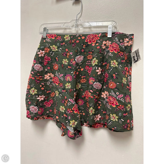 Shorts By Loft In Floral Print, Size: 16