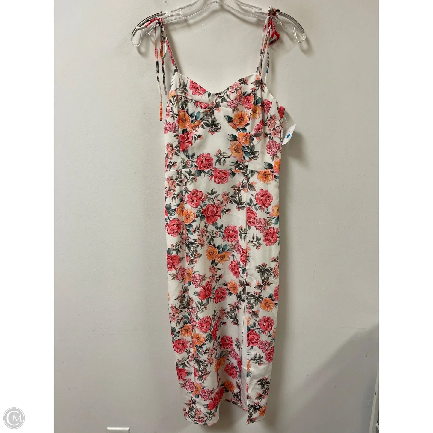 Dress Casual Midi By Clothes Mentor In Floral Print, Size: M
