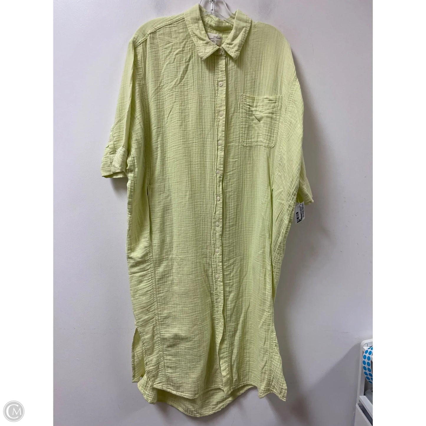 Dress Casual Midi By Universal Thread In Yellow, Size: L