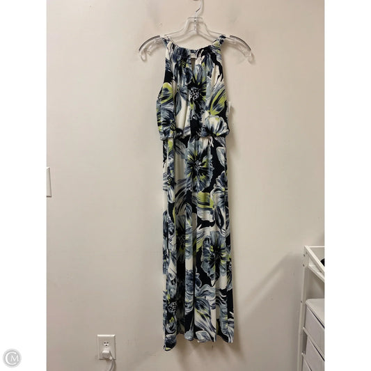 Dress Casual Maxi By Chicos In Blue & Green, Size: Sp