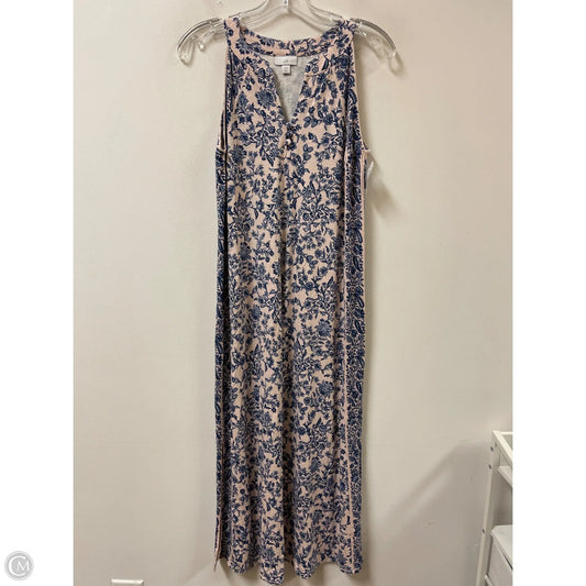 Dress Casual Midi By J. Jill In Blue & Pink, Size: Xsp