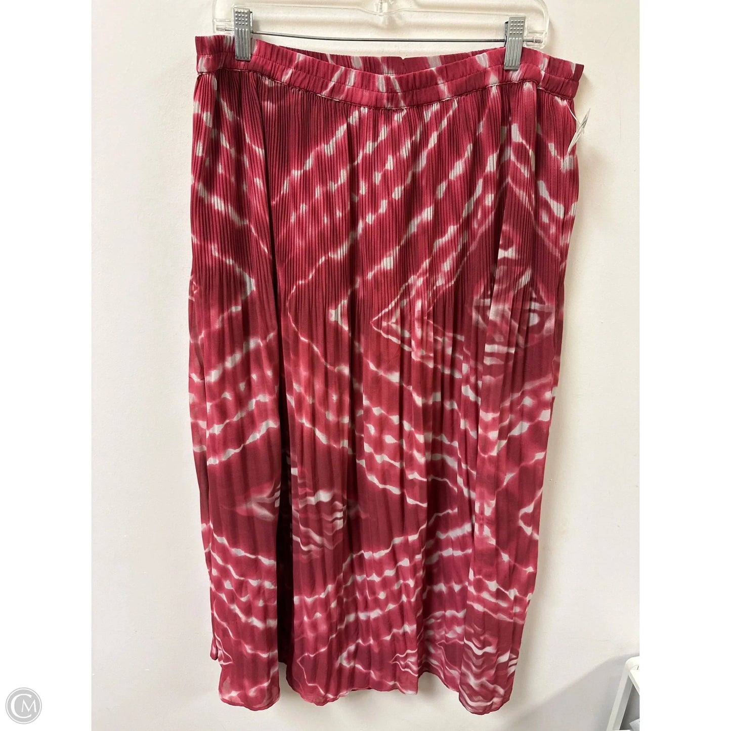 Skirt Maxi By Chicos In Cream & Red, Size: 14