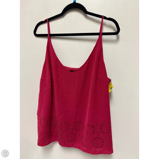 Top Sleeveless By Banana Republic In Pink, Size: Xl