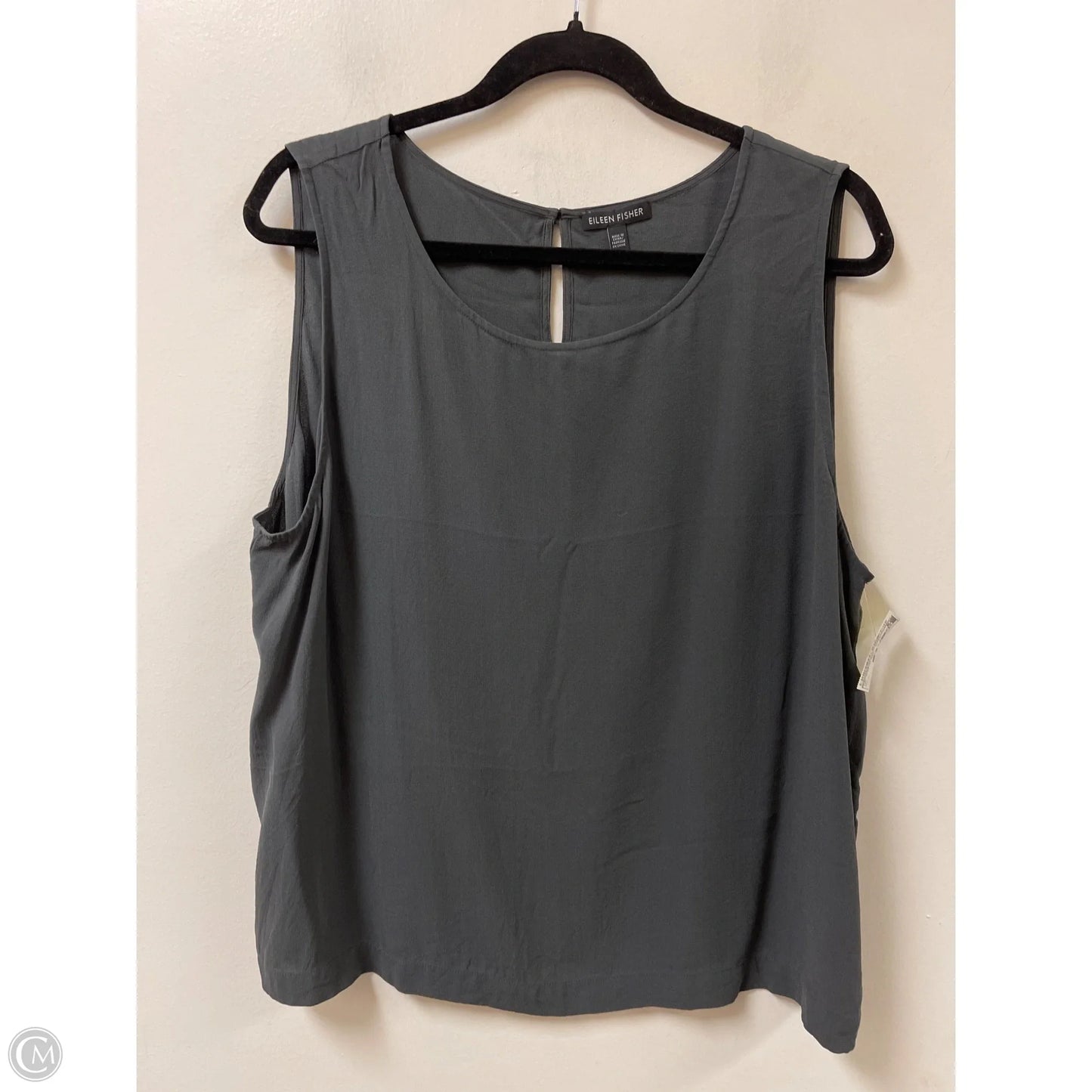 Top Sleeveless By Eileen Fisher In Grey, Size: Xl