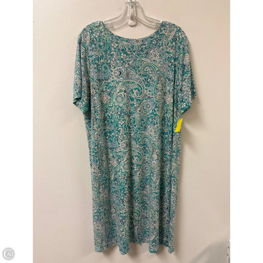 Dress Casual Midi By J. Jill In Teal, Size: Xl