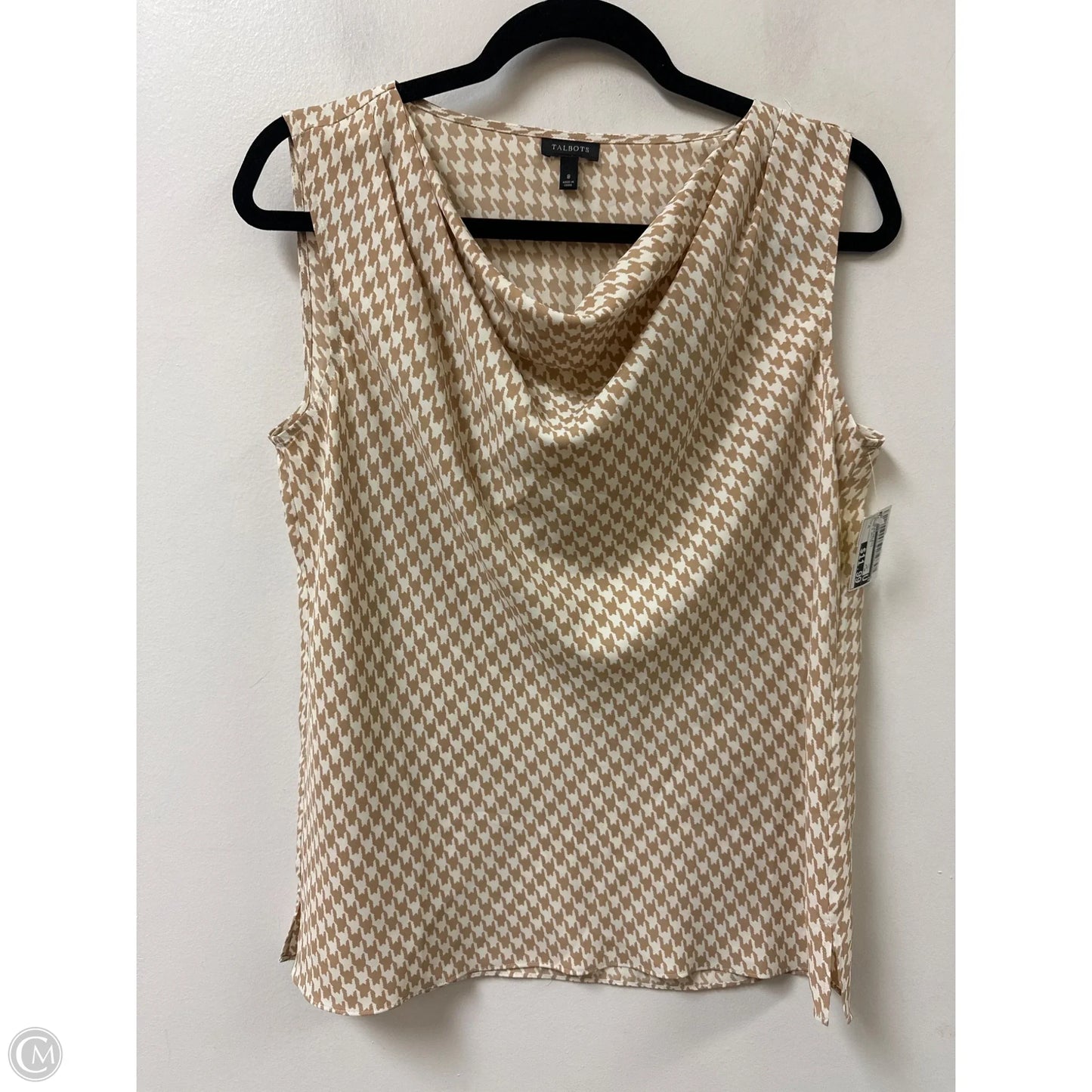 Top Sleeveless By Talbots In Cream & White, Size: M
