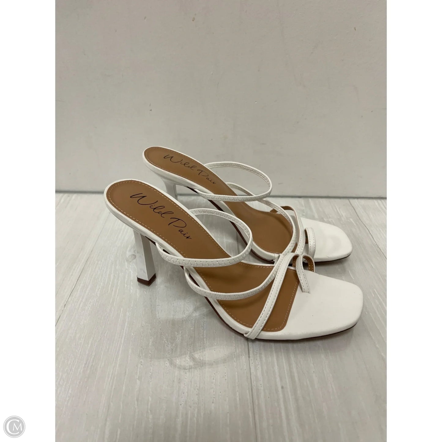 Sandals Heels Stiletto By Clothes Mentor In White, Size: 10
