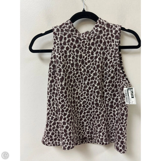 Top Sleeveless By Anthropologie In Red & White, Size: S