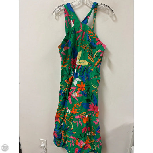 Dress Casual Midi By J. Crew In Green, Size: M