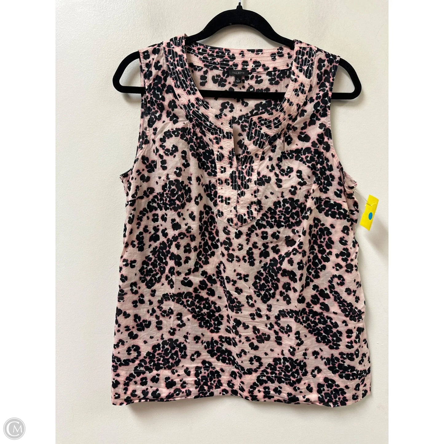 Top Sleeveless By Talbots In Blue & Pink, Size: L