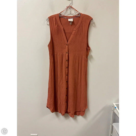 Dress Casual Short By Knox Rose In Orange, Size: M