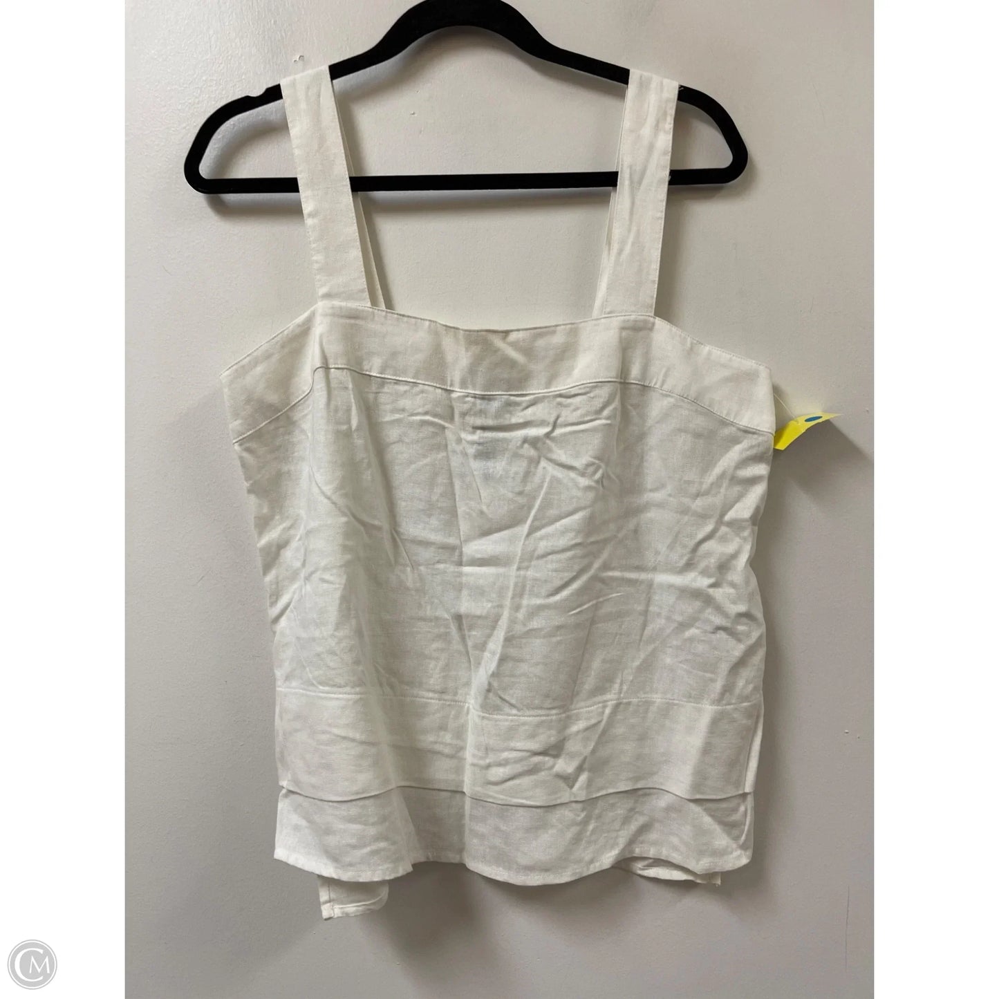 Top Sleeveless By Dkny In White, Size: M